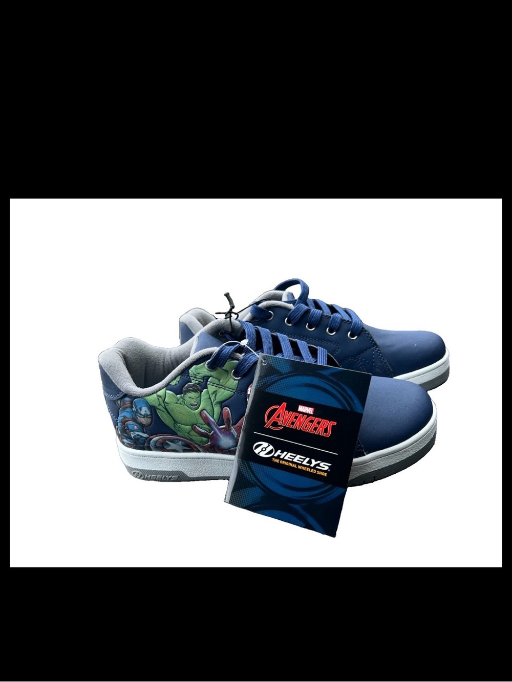 Heelys Marvel Avengers Skate Shoes HES10506 Iron Man Navy Blue Youth Size6